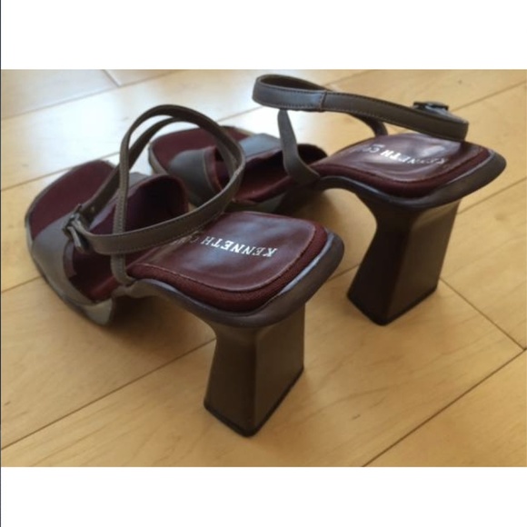 Kenneth Cole Made in Italy Sandals Open Heels 8.5 - Picture 3 of 8